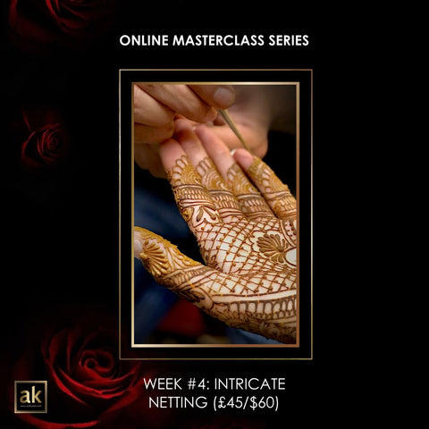 ONLINE MASTERCLASS SERIES - WEEK #4: INTRICATE NETTING (£45/$60)