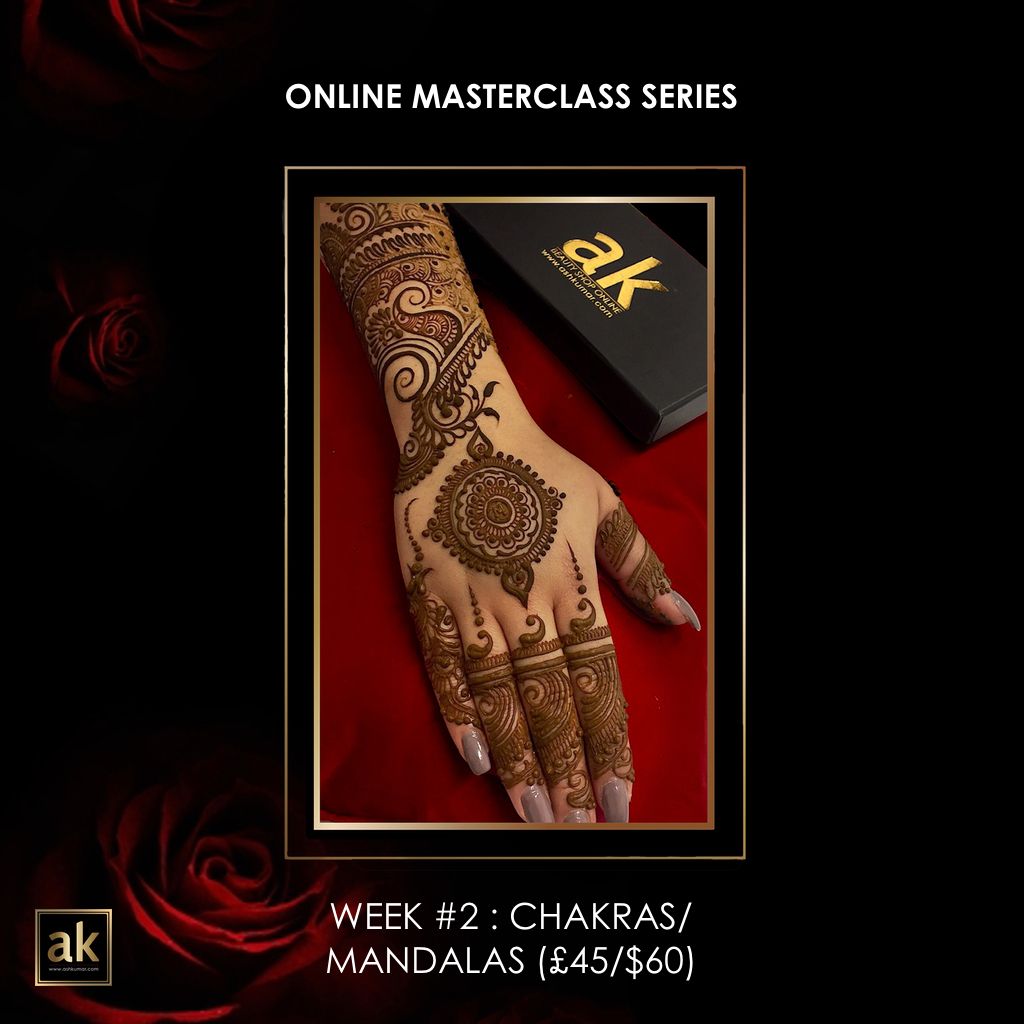 ONLINE MASTERCLASS SERIES - WEEK #2 : CHAKRAS/MANDALAS (£45/$60)