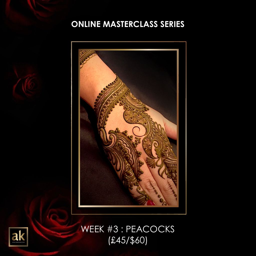 ONLINE MASTERCLASS SERIES - WEEK #3 : PEACOCKS (£45/$60)