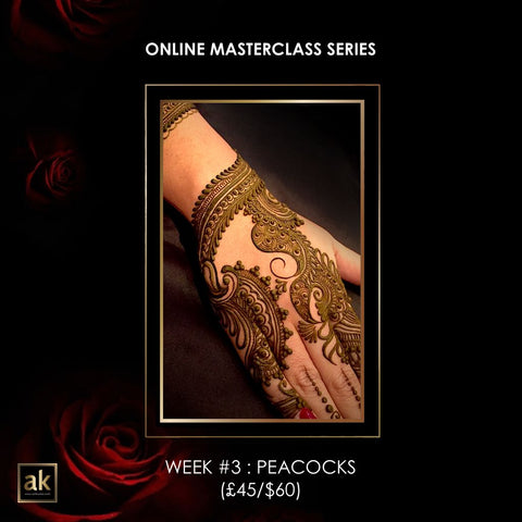 ONLINE MASTERCLASS SERIES - WEEK #3 : PEACOCKS (£45/$60)